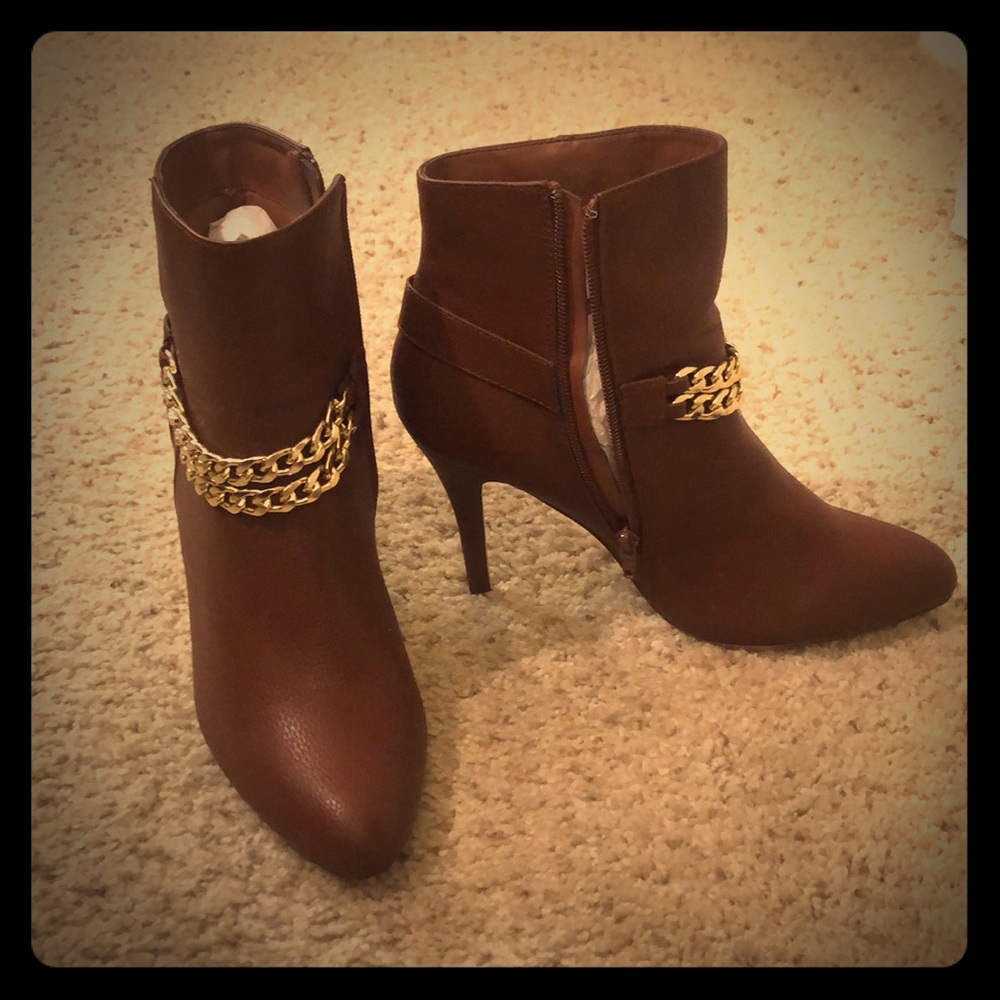 Carmel colored booties